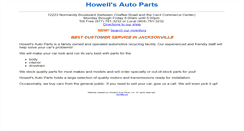 Desktop Screenshot of howellsautoparts.com
