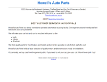 Tablet Screenshot of howellsautoparts.com